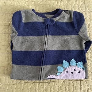 💜Carters “Just One You” for Boys Size 3T Bold Green & Blue Stripe Onesie